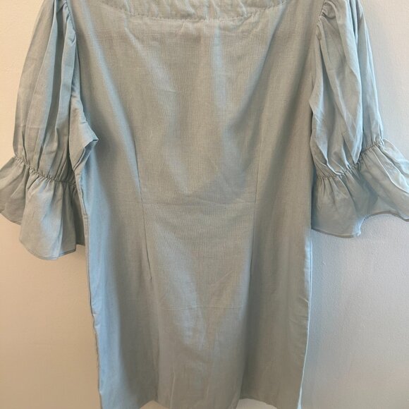 🌿 Bombay Paisley Puff Sleeve Embroidered Dress – Size M (NWT) - Picture 2 of 5